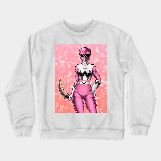 pink ranger Crewneck Sweatshirt by fancy ghost